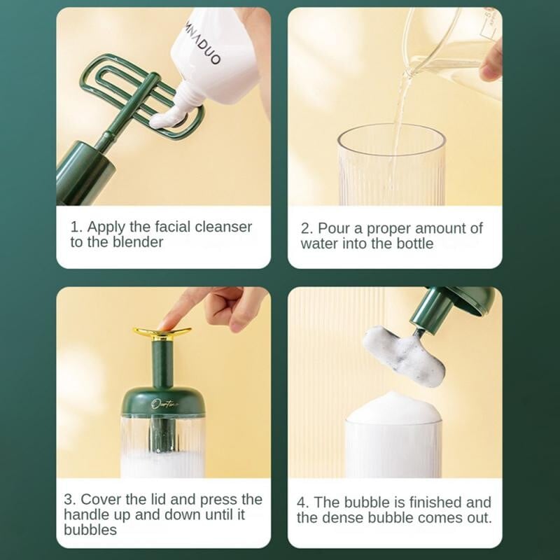 Nešiojamas putų formavimo puodelis Bubble Foamer Maker Veido valiklis Foam Cup Body Wash Bubble Maker Burbuliukas, skirtas veido valymo priemonėms