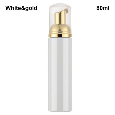 30/50/80ml plastová penová fľaša s pumpičkou, ružovo-zlatá pena, prázdna kozmetická fľaša, čistič mydla, penová fľaša, domáce kúpeľňové potreby