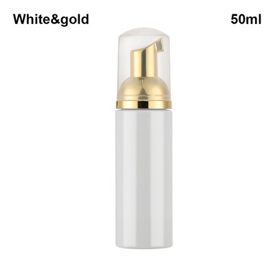 30/50/80ml plastová penová fľaša s pumpičkou, ružovo-zlatá pena, prázdna kozmetická fľaša, čistič mydla, penová fľaša, domáce kúpeľňové potreby