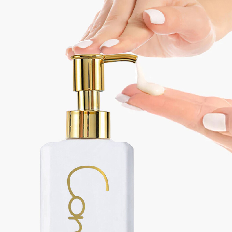 Dozator de săpun reutilizabil pentru decorarea casei care economisește spațiu și etichete minimaliste rezistente la apă Pompă simplă de apăsare pentru accesorii de baie