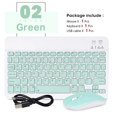10 colių mini belaidė Bluetooth pelė BT portugališka klaviatūra iPad 7th Air 2 kartos telefono planšetinis kompiuteris, nešiojamas, skirtas Huawei Android