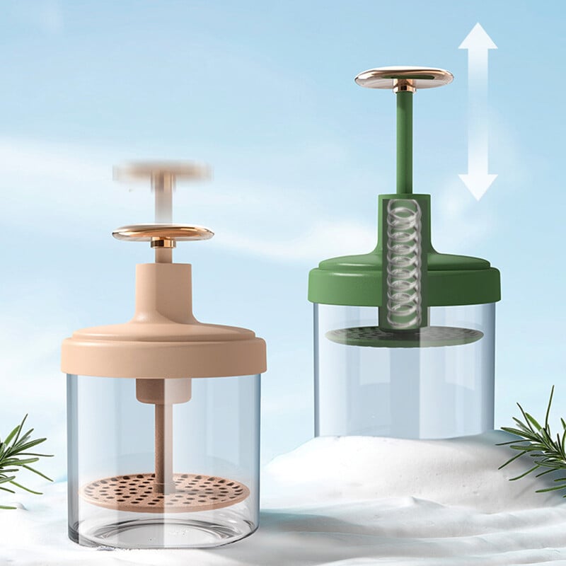 1 bucată tel pentru curățarea feței tip împingere cu spumă cremă pufoasă demachiant facial simplu drăguț accesorii fine de spălare cu micro-spumă