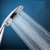 Aukšto slėgio vandenį taupanti lietaus dušo galvutė vonios kambario priedai ABS chromo laikiklis dušo galvutės vonios kambario priedai