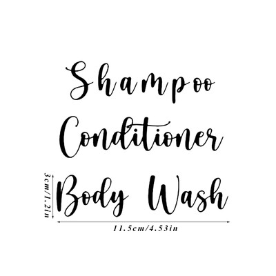 Bottle Dispenser Shampoo 500ml Black/White Soap Dispenser Container Μπουκάλια μπάνιου Ντους Διακόσμηση μπάνιου