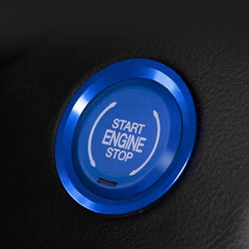 2024 m. Chevrolet RS automobilio variklio uždegimo vienu spustelėjimu paleidimo jungiklio mygtukas dekoratyvinis lipdukas aliuminio lydinio apsauginis dangtelis blizga