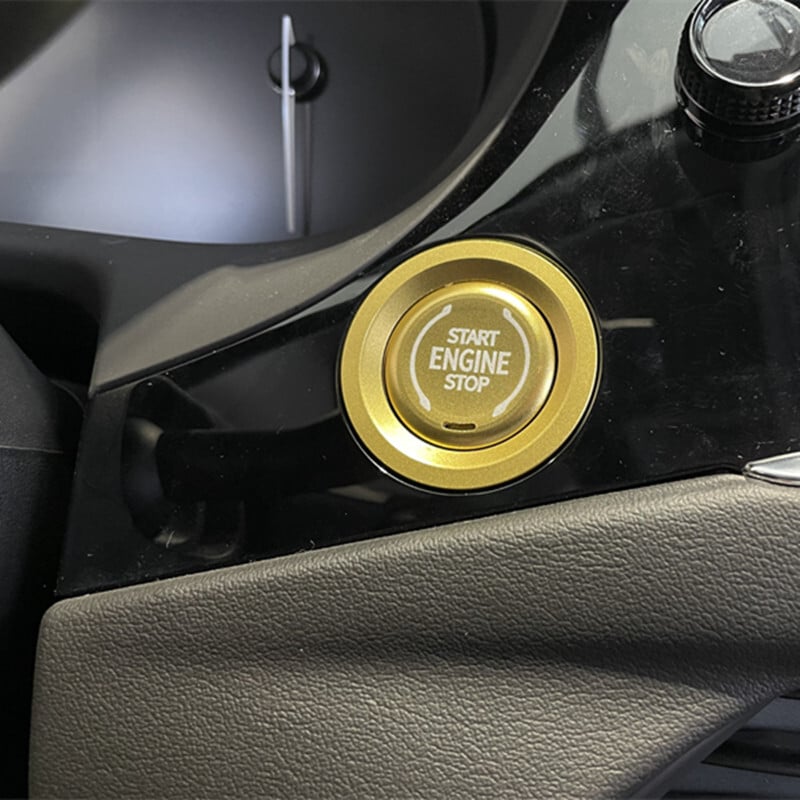 2024 m. Chevrolet RS automobilio variklio uždegimo vienu spustelėjimu paleidimo jungiklio mygtukas dekoratyvinis lipdukas aliuminio lydinio apsauginis dangtelis blizga