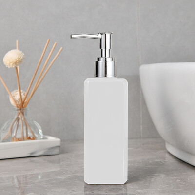 Sticle pătrate de săpun de 250 ml, culoare macaron, pentru decorarea blatului de baie, dozator de săpun, dimensiune de călătorie, sticla goală reîncărcabilă