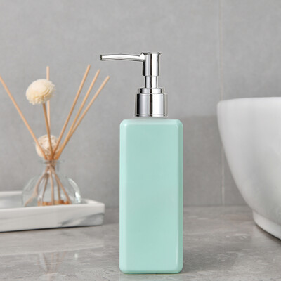 Sticle pătrate de săpun de 250 ml, culoare macaron, pentru decorarea blatului de baie, dozator de săpun, dimensiune de călătorie, sticla goală reîncărcabilă