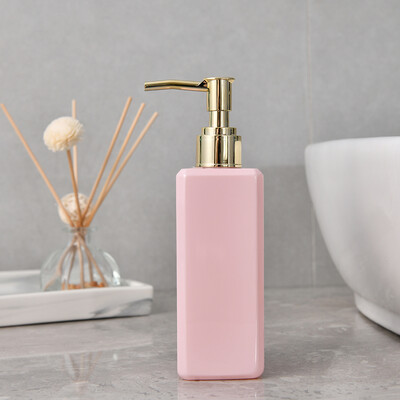 Sticle pătrate de săpun de 250 ml, culoare macaron, pentru decorarea blatului de baie, dozator de săpun, dimensiune de călătorie, sticla goală reîncărcabilă