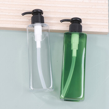 250ML Square Hand Pump Soap Liquid Dispenser Σαμπουάν Conditioner Bodysoap Gel Pump Μπουκάλι μπάνιου Άδειο δοχείο λοσιόν