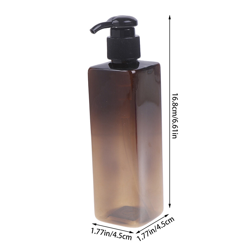 250ML Square Hand Pump Soap Liquid Dispenser Σαμπουάν Conditioner Bodysoap Gel Pump Μπουκάλι μπάνιου Άδειο δοχείο λοσιόν