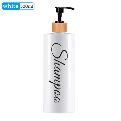 Αδιάβροχο μπουκάλι με αντλία σαπουνιού με τυπωμένο μαλακτικό σαμπουάν και συσκευή πλύσης σώματος