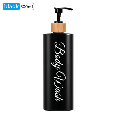 Αδιάβροχο μπουκάλι με αντλία σαπουνιού με τυπωμένο μαλακτικό σαμπουάν και συσκευή πλύσης σώματος