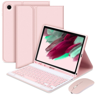 Για Samsung Galaxy Tab A9+ Θήκη 11 ιντσών με κάλυμμα πληκτρολογίου συμβατό με Bluetooth Αυτόματη θήκη πληκτρολογίου ύπνου/αφύπνισης Ασύρματο πληκτρολόγιο