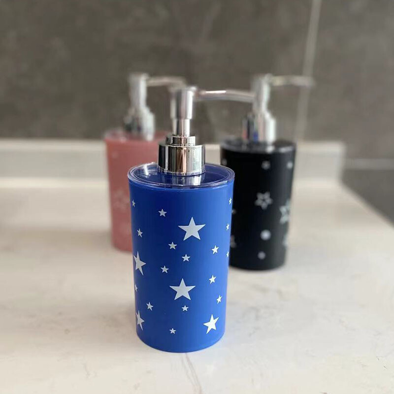 Πλαστικοί διανομείς υγρού σαπουνιού 320ML Star Print Διανομέας σαπουνιού Διακόσμηση σπιτιού Λοσιόν Μπουκάλι αποθήκευσης Αξεσουάρ μπάνιου