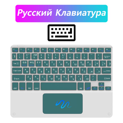 CASEPOKE vezeték nélküli Bluetooth billentyűzet érintőpaddal újratölthető táblagép Android iOS Windows billentyűzet Huawei Samsung Xiaomi készülékhez