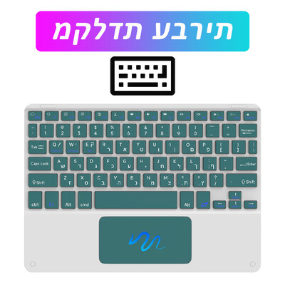 CASEPOKE vezeték nélküli Bluetooth billentyűzet érintőpaddal újratölthető táblagép Android iOS Windows billentyűzet Huawei Samsung Xiaomi készülékhez