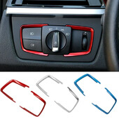 2 τμχ Αυτοκόλλητο ABS διακόπτη προβολέων προσαρμογής πλαισίου για BMW F30 F31 F32 F34 3 4