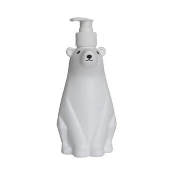 Διανομείς λοσιόν μπάνιου 450 ml Cute White Polar Bear Dispenser Pump Bottle Refillable Shampoo/Hand Sanitizer Dispenser