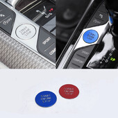 Για BMW 2019 2020 2021 2022 2023 κινητήρας κεντρικής κονσόλας καμπίνας αυτοκινήτου εκκίνηση διακόπτη ανάφλεξης με ένα κλικ Διακοσμητικό προστατευτικό αλουμινίου