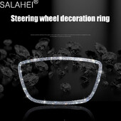 Stil interior al volanului mașinii pentru Audi A4L A6L A3 Q3 Q5 de înaltă calitate cu accesorii autocolante cerc cu decorare diamant