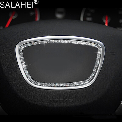 Stil interior al volanului mașinii pentru Audi A4L A6L A3 Q3 Q5 de înaltă calitate cu accesorii autocolante cerc cu decorare diamant