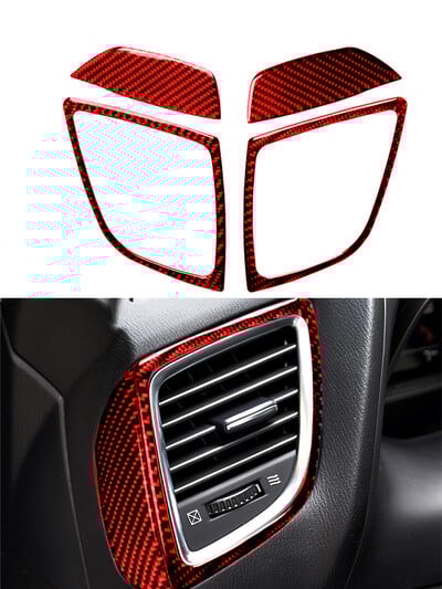 Bal középső jobb szellőzőkeret Mazda 3 Axela 2013-2018 autóbelső szénszálas díszítő matricákhoz Kiegészítők