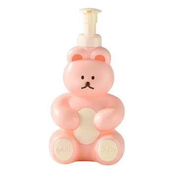 Cartoon Bear Foaming Soap Dispenser Refillable Hand Sanitizer Shampoo αφρότζελ Μπουκάλι αντλίας μπάνιου Δοχείο παρασκευής αφρού