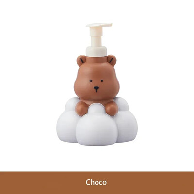 Cartoon Bear Foaming Soap Dispenser Refillable Hand Sanitizer Shampoo αφρότζελ Μπουκάλι αντλίας μπάνιου Δοχείο παρασκευής αφρού