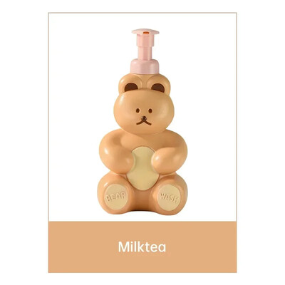 Cartoon Bear Foaming Soap Dispenser Refillable Hand Sanitizer Shampoo αφρότζελ Μπουκάλι αντλίας μπάνιου Δοχείο παρασκευής αφρού