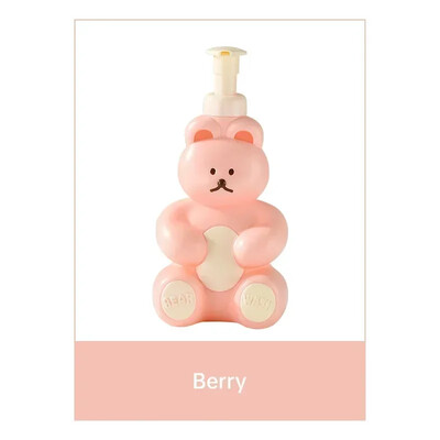 Cartoon Bear Foaming Soap Dispenser Refillable Hand Sanitizer Shampoo αφρότζελ Μπουκάλι αντλίας μπάνιου Δοχείο παρασκευής αφρού