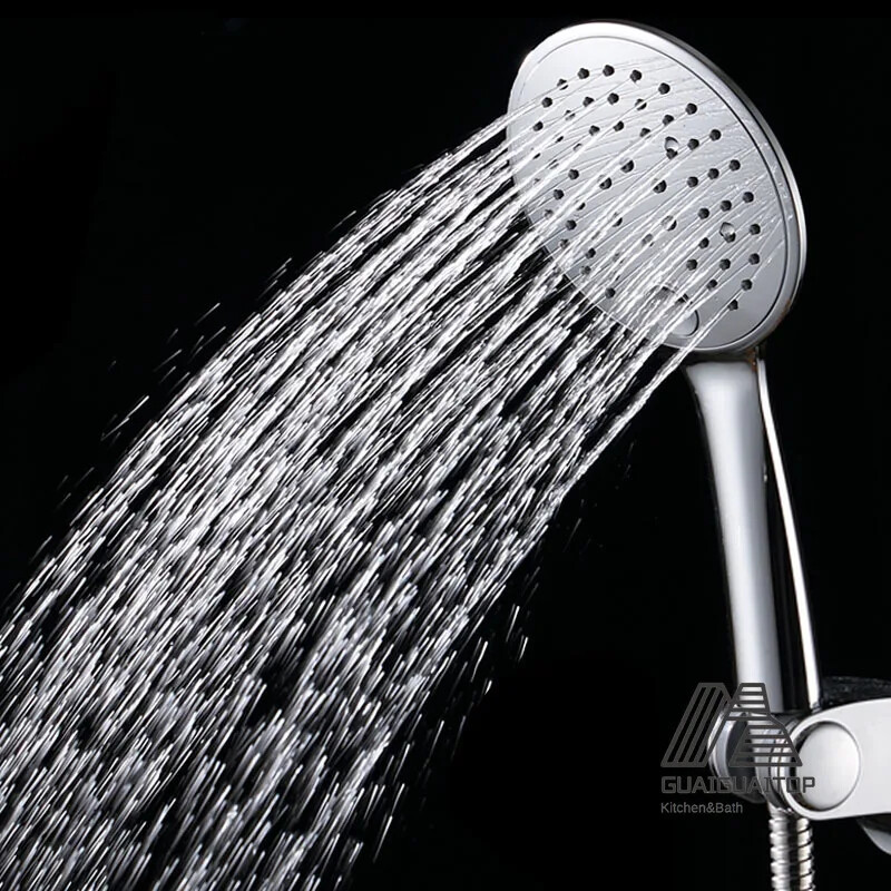 Cap de pulverizator pentru duș de mână pentru baie cu robinet rotund de ploaie 3 moduri de economisire a apei cadă duș Accesoriu pentru baie