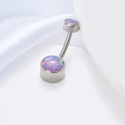 G23 titan ASTM F136 14G Piercing pentru buric Inele pentru buric Cercei cu zirconiu Bijuterii de corp la modă pentru femei