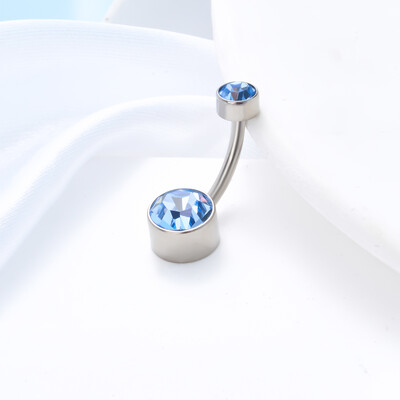 G23 titan ASTM F136 14G Piercing pentru buric Inele pentru buric Cercei cu zirconiu Bijuterii de corp la modă pentru femei