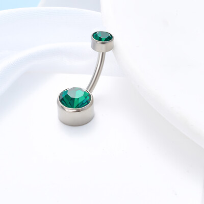 G23 titan ASTM F136 14G Piercing pentru buric Inele pentru buric Cercei cu zirconiu Bijuterii de corp la modă pentru femei