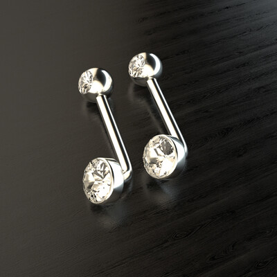 1PC Titanium Vertical Hood Piercings Okrugle usne Trbuh Pupak prstenovi Seksi sjajna vagina genitalije VCH obrva Nakit za tijelo