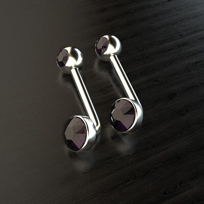 1PC Titanium Vertical Hood Piercings Okrugle usne Trbuh Pupak prstenovi Seksi sjajna vagina genitalije VCH obrva Nakit za tijelo