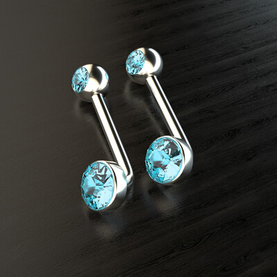 1PC Titanium Vertical Hood Piercings Okrugle usne Trbuh Pupak prstenovi Seksi sjajna vagina genitalije VCH obrva Nakit za tijelo