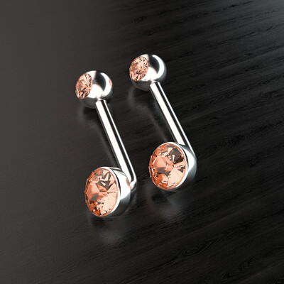 1PC Titanium Vertical Hood Piercings Okrugle usne Trbuh Pupak prstenovi Seksi sjajna vagina genitalije VCH obrva Nakit za tijelo