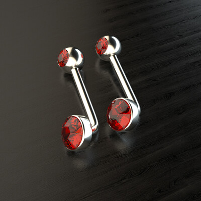 1PC Titanium Vertical Hood Piercings Okrugle usne Trbuh Pupak prstenovi Seksi sjajna vagina genitalije VCH obrva Nakit za tijelo