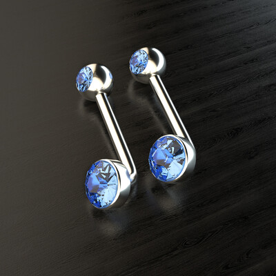 1PC Titanium Vertical Hood Piercings Okrugle usne Trbuh Pupak prstenovi Seksi sjajna vagina genitalije VCH obrva Nakit za tijelo