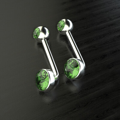 1PC Titanium Vertical Hood Piercings Okrugle usne Trbuh Pupak prstenovi Seksi sjajna vagina genitalije VCH obrva Nakit za tijelo