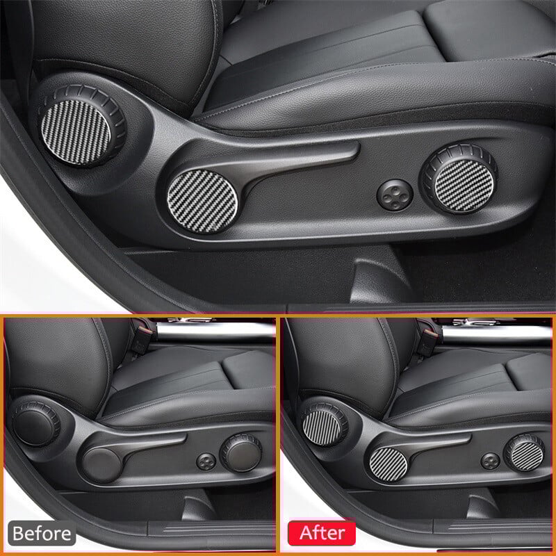 Ukrasna naljepnica za podesivu ručku za podešavanje autosjedalice od karbonskih vlakana za Mercedes Benz B klasu GLB 2020-2023