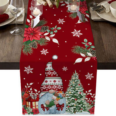 Crăciun Om de zăpadă Fulg de zăpadă Aleer de masă Masa Nunta Casa Decorat bucatarie Anul Nou Decorat Cadou de Sarbatori Fata de masa