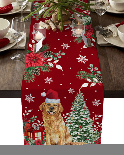 Crăciun Om de zăpadă Fulg de zăpadă Aleer de masă Masa Nunta Casa Decorat bucatarie Anul Nou Decorat Cadou de Sarbatori Fata de masa