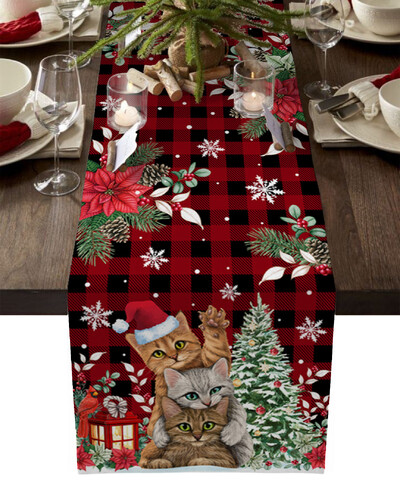 Crăciun Om de zăpadă Fulg de zăpadă Aleer de masă Masa Nunta Casa Decorat bucatarie Anul Nou Decorat Cadou de Sarbatori Fata de masa