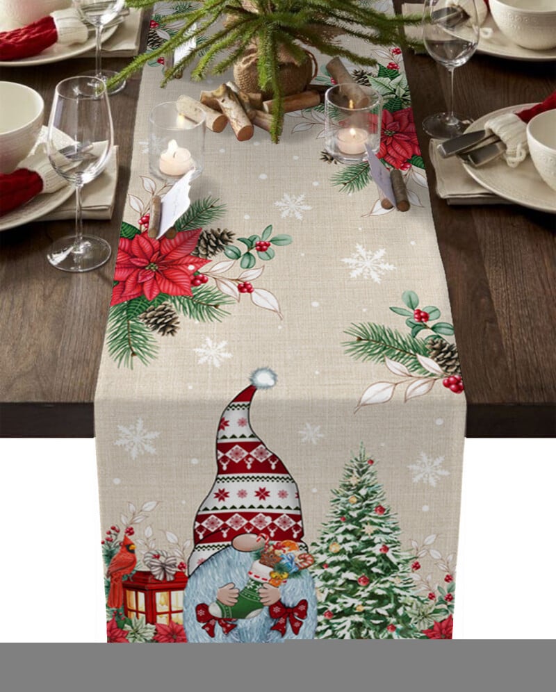 Crăciun Om de zăpadă Fulg de zăpadă Aleer de masă Masa Nunta Casa Decorat bucatarie Anul Nou Decorat Cadou de Sarbatori Fata de masa