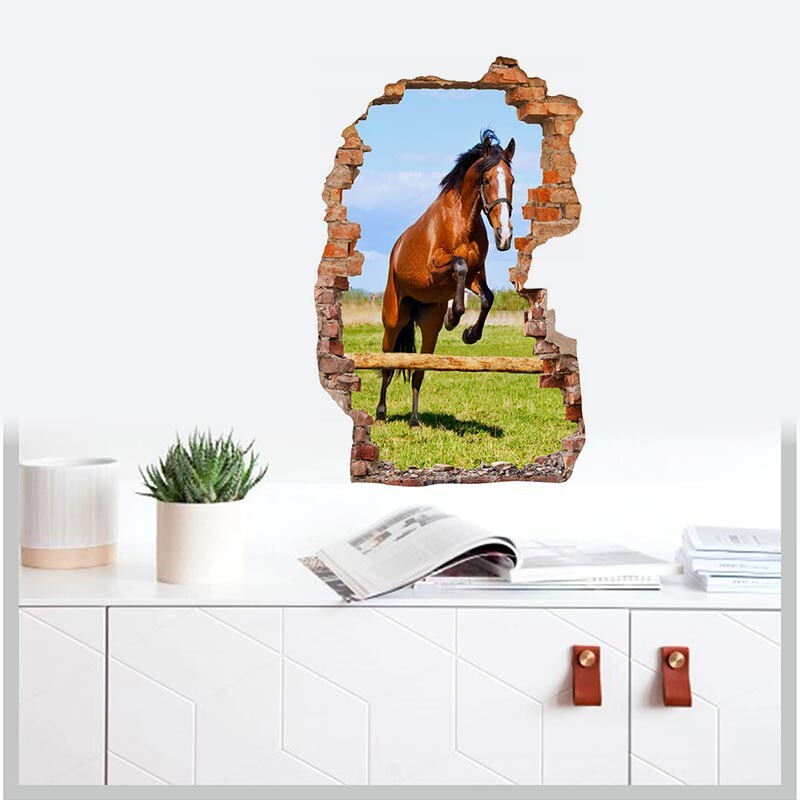 M436 Cave Milk 3d Βοοειδή, Τίγρεις, Άλογα, Ζώα Αυτοκόλλητο τοίχου Παιδικό Δωμάτιο Φόντο Διακόσμηση σπιτιού Τοιχογραφία Χαλκομανία σαλονιού