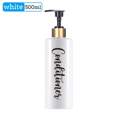 Vonios buteliuko šampūno ir kondicionieriaus dozatoriaus buteliukas Daugkartinio užpildymo rankų muilo losjono indelis, išpilstomas į butelius namų dekoravimui