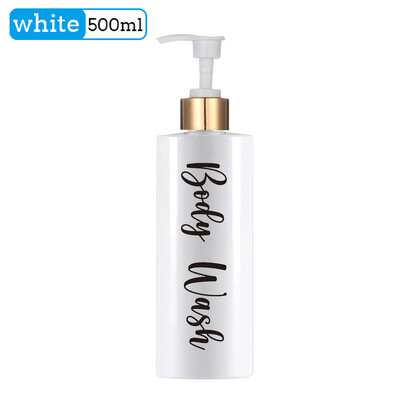 Vonios buteliuko šampūno ir kondicionieriaus dozatoriaus buteliukas Daugkartinio užpildymo rankų muilo losjono indelis, išpilstomas į butelius namų dekoravimui